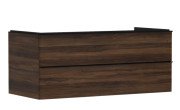 Тумба під раковину Hansgrohe Xelu Q 118х55 см МДФ темний горіх ручки матовий чорний 54085670