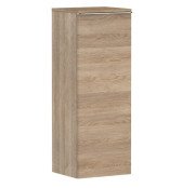 Шафка для ванної підвісної Hansgrohe Xelu Q 40х35 см петлі зліва МДФ/ДСП натуральний дуб ручка хром 54129000