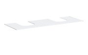 Стільниця під раковину Hansgrohe Xevolos E 157х55 з 2 вирізами МДФ матовий білий 54211700