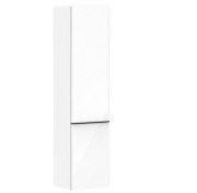 Пенал підвісний Hansgrohe Xelu Q 40х35 см петлі зліва МДФ глянсовий білий ручка матовий чорний 54135670