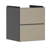 Тумба під раковину підвісна Hansgrohe Xevolos E 48х47,5 см сланцево-сірий матовий/візерункова бронза 54174390