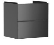 Тумба під раковину підвісна Hansgrohe Xevolos E 58х47,5 см сланцево-сірий матовий/сланцево-сірий 54177770