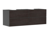 Тумба під раковину підвісна Hansgrohe Xevolos E 137х55,5 см сланцево-сірий матовий/темний дуб 54201730