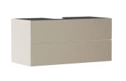 Тумба под раковину подвесная Hansgrohe Xevolos E 118х55,5 см песочно-бежевый матовый/узорчатая бронза 54194390