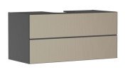Тумба під раковину підвісна Hansgrohe Xevolos E 118х55,5 см сланцево-сірий матовий/візерункова бронза 54195390