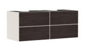 Тумба под раковину подвесная Hansgrohe Xevolos E 137х55,5 см песочно-бежевый матовый/темный дуб 54197730