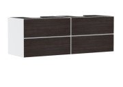 Тумба під раковину підвісна Hansgrohe Xevolos E 157х55,5 см матовий білий/темний дуб 54199730