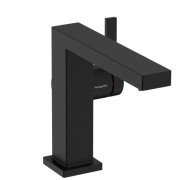 Смеситель для раковины Hansgrohe Tecturis E CoolStart с донным клапаном черный матовый 73024670