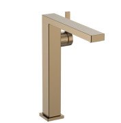 Смеситель для раковины Hansgrohe Tecturis E CoolStart с донным клапаном бронза 73073140