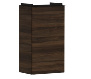 Тумба під раковину Hansgrohe Xelu Q 34х26,5 см петлі праворуч МДФ темний горіх ручка матовий чорний 54018670