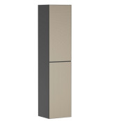 Пенал для ванної Hansgrohe Xevolos E 40х37х176 см петлі зліва сланцево-сірий матовий/візерункова бронза 54220390