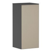 Полупенал для ванной Hansgrohe Xevolos E 40,5х37 см петли слева сланцево-серый матовый/узорчатая бронза 54214390