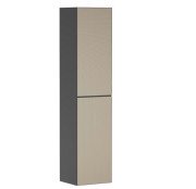 Пенал для ванной Hansgrohe Xevolos E 40х37х176 см петли справа сланцево-серый матовый/узорчатая бронза 54223390