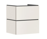 Тумба под раковину подвесная Hansgrohe Xilesa E 58х47 см МДФ песочно-бежевый матовый 54254780