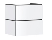 Тумба під раковину підвісна Hansgrohe Xilesa E 63х47 см МДФ матовий білий 54256700