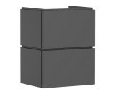 Тумба под раковину подвесная Hansgrohe Xilesa E 48х38 см МДФ сланцево-серый матовый 54248760