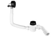 Слив-перелив для ванни McAlpine клік-клак із наповненням чорний HCN2600CC-15MM-MB