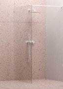 Душова нерухома стінка Ravak Walk-In Wall 100 білий матовий профіль скло transparent GW9WA0E0SZ1