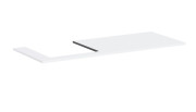 Столешница под раковину Hansgrohe Xilesa E 137,5х55 вырез слева ДСП матовый белый 54272700