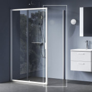 Душова бічна стінка Ravak Blix II NBLPS 90 профіль білий матовий скло transparent 9BM70E00Z1