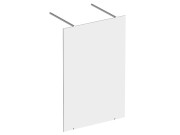 Душова перегородка Ravak Walk-In Free 120 профіль полірований алюміній скло transparent GW9FG0C0SZ1