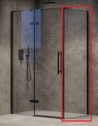 Душова бічна стінка Ravak Cool! COPS 100 профіль чорний скло transparent X9VVA0300Z1