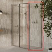 Душевая боковая стенка Ravak X-Point Slim XPSPS 80 профиль полированный алюминий стекло transparent X90V40C0FZ1