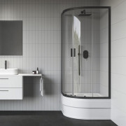 Душовий куточок Ravak Blix II NBLCP4-80 Sabina профіль чорний скло transparent 3BM40340Z1