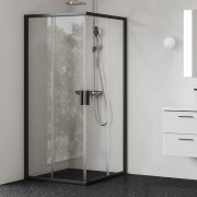 Душевой уголок Ravak Blix II NBLRV2-90 профиль черный стекло transparent 1LM70300Z1