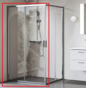 Душові двері Ravak Blix II NBLRV2K-90 розсувна профіль полірований алюміній скло transparent 1XM70C00Z1