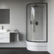 Душовий куточок Ravak Blix II NBLCP4-80 Sabina профіль чорний скло transparent 3BM40340Z1