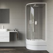 Душовий куточок Ravak Blix II NBLCP4-90 Sabina профіль білий матовий скло transparent 3BM70E40Z1