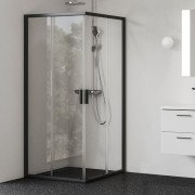 Душовий куточок Ravak Blix II NBLRV2-90 профіль чорний скло transparent 1LM70300Z1