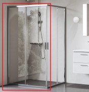 Душевая дверь Ravak Blix II NBLRV2K-90 раздвижная профиль полированный алюминий стекло transparent 1XM70C00Z1