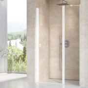 Душові двері Ravak Chrome CSD2-110 профіль білий матовий скло transparent 0QVDCE00Z1