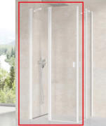 Душевая дверь Ravak Chrome CRV2-90 распашная профиль белый матовый стекло transparent 1QV70E00Z1