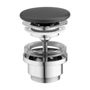 Донный клапан для раковины Ravak Flat черный матовый 8L033401