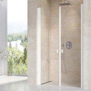 Душевая дверь Ravak Chrome CSDL2-120 распашная профиль белый матовый стекло transparent 0QVGCE0LZ1