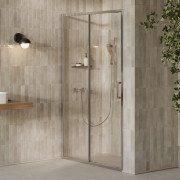 Душевая дверь Ravak X-Point Slim XPSDP2-100 раздвижная профиль полированный алюминий стекло transparent X08VA0C0FZ1