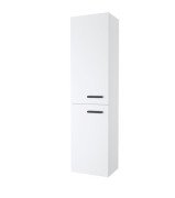 Пенал для ванной Ravak SB 390 Chrome II L подвесной ДСП/МДФ белый черные ручки X000001748