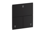 Перемикач душу Hansgrohe Axor ShowerSelect ID 3 споживача матовий чорний 36780670