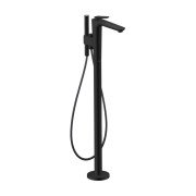 Смеситель для ванной Hansgrohe Axor Citterio C напольный с душевым гарнитуром матовый черный 49440670