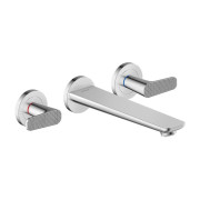 Смеситель для ванной Hansgrohe Axor Citterio C настенный двухрычажный хром 49483000