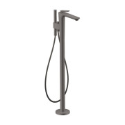 Смеситель для ванной Hansgrohe Axor Citterio C напольный с душевым гарнитуром матовый черный хром 49441340