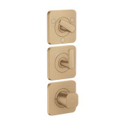 Термостат для душу Hansgrohe Axor Citterio C 3 споживача матова бронза 49710140