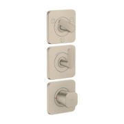 Термостат для душа Hansgrohe Axor Citterio C 3 потребителя матовый никель 49711820