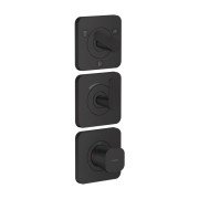 Термостат для душа Hansgrohe Axor Citterio C 3 потребителя матовый черный 49711670