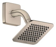 Верхний душ Hansgrohe Axor Citterio C 1jet EcoSmart 120х120 мм с кронштейном матовый никель 28810820