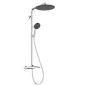 Душова система Hansgrohe Raindance Alive S Puro Showerpipe 300 1jet EcoSmart+ з термостатом хром 24594000