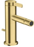 Смеситель для биде Hansgrohe Axor One однорычажный с донным клапаном матовая латунь 48210950